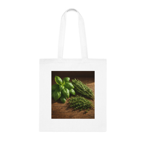 Rustic Herb Garden - Cotton Tote Rustic Herb Garden - Cotton Tote