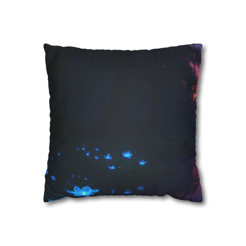 Ethereal Twilight Glade - Faux Suede Square Pillowcase