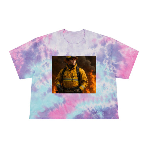 Brave Heat Heroes - Women's Tie-Dye Crop Tee Brave Heat Heroes - Women's Tie-Dye Crop Tee
