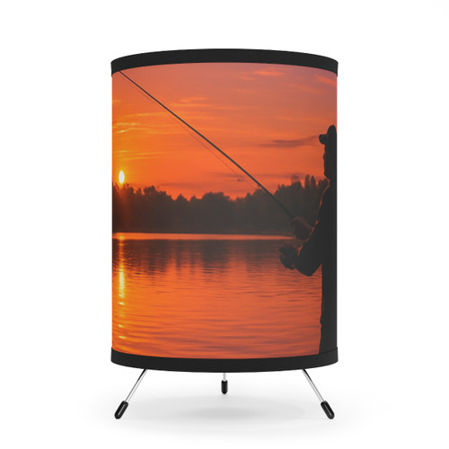 Casting Dreams - Tripod Lamp with High-Res Printed Shade, US\CA plug Casting Dreams - Tripod Lamp with High-Res Printed Shade, US\CA plug