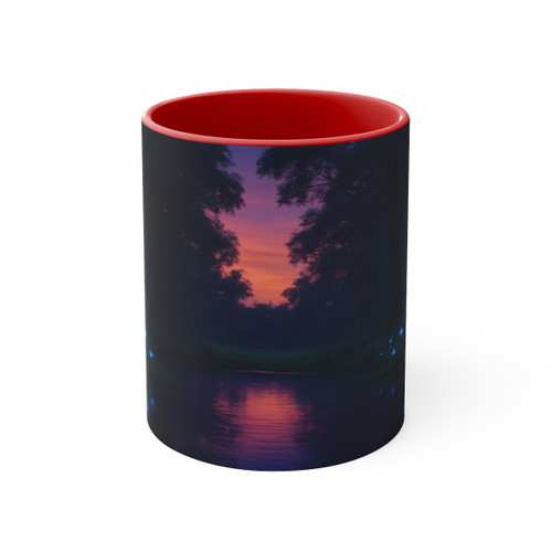 Ethereal Twilight Glade - Colorful Accent Mugs, 11oz Ethereal Twilight Glade - Colorful Accent Mugs, 11oz