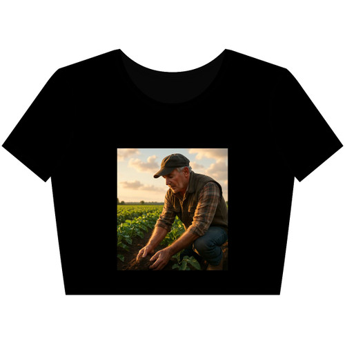 Harvest Heartbeat - Women’s Poly-Cotton Crop Tee