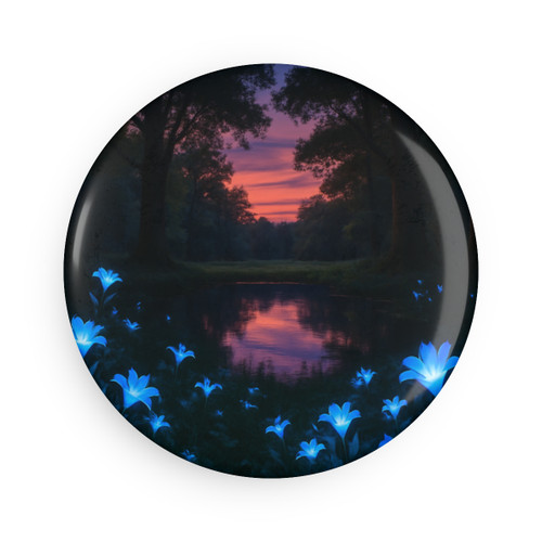 Ethereal Twilight Glade - Button Magnet, Round (1 & 10 pcs)