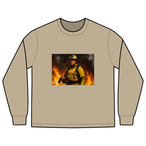 Brave Heat Heroes - Men's Heavy Faded Long Sleeve Tee Brave Heat Heroes - Men's Heavy Faded Long Sleeve Tee