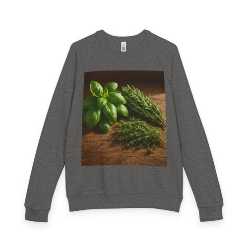 Rustic Herb Garden - Unisex French Terry Raglan Crewneck