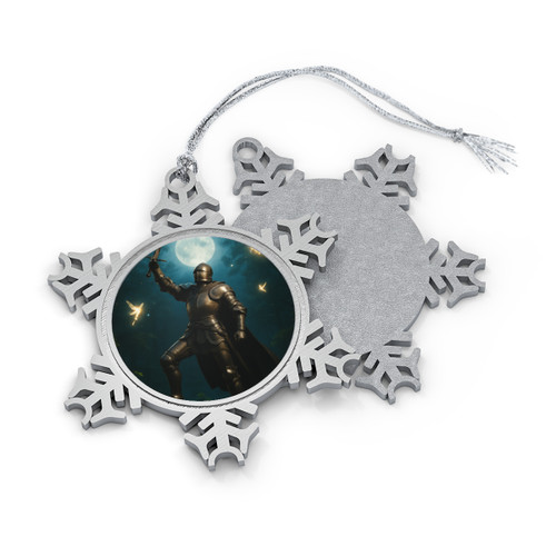 Epic Fantasy Quest - Pewter Snowflake Ornament