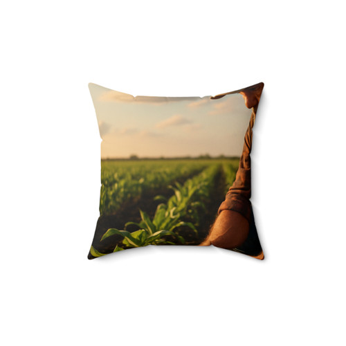 Harvest Heartbeat - Spun Polyester Square Pillow