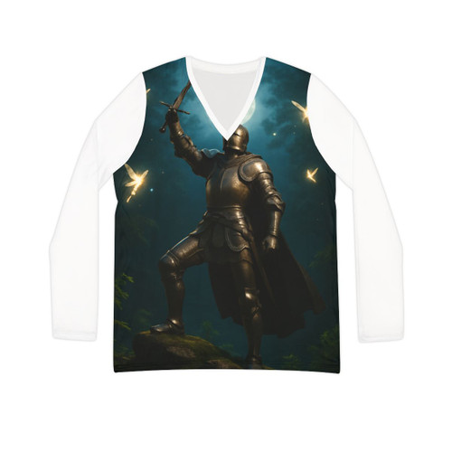 Epic Fantasy Quest - Women's Long Sleeve V-neck Shirt (AOP) Epic Fantasy Quest - Women's Long Sleeve V-neck Shirt (AOP)