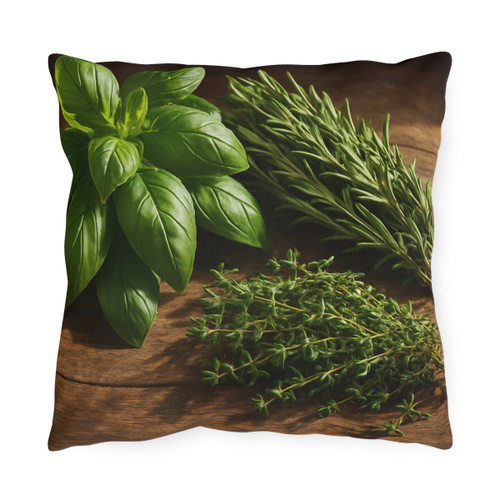 Rustic Herb Garden - Outdoor Pillows
