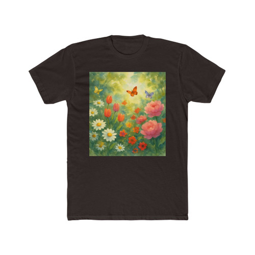 Serene Garden Escape - Unisex Cotton Crew Tee