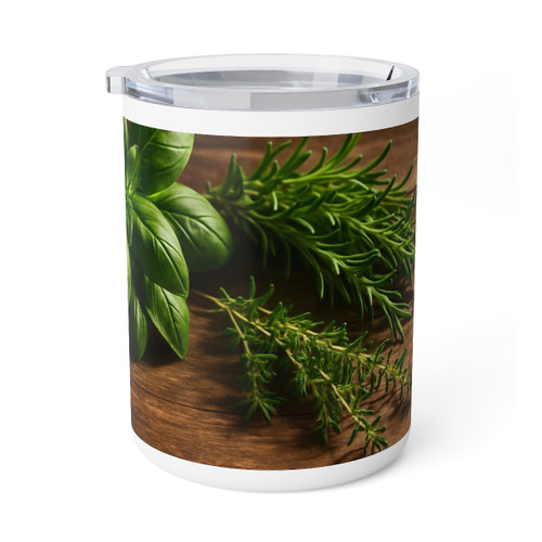 Rustic Herb Garden - Insulated Coffee Mug, 10oz 