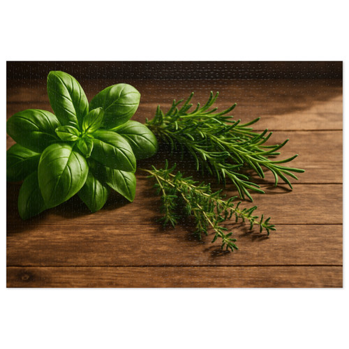 Rustic Herb Garden - Jigsaw Puzzle with Tin