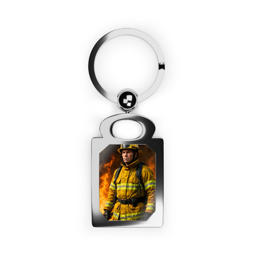 Brave Heat Heroes - Rectangle Photo Keyring