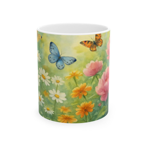 Serene Garden Escape - Ceramic Mug, (11oz, 15oz)