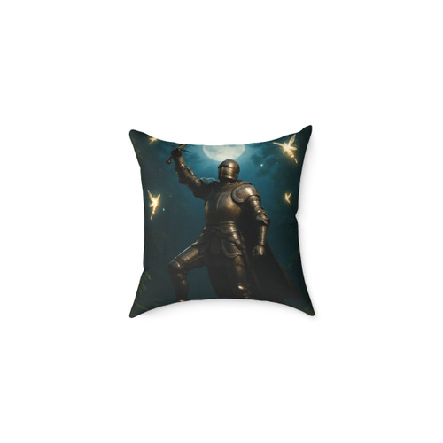 Epic Fantasy Quest - Square Poly Canvas Pillow