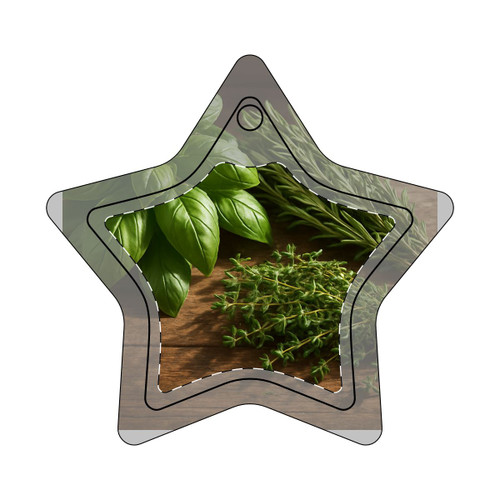 Rustic Herb Garden - Ceramic Ornaments, 1-Side Print