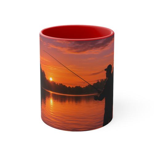 Casting Dreams - Colorful Accent Mugs, 11oz