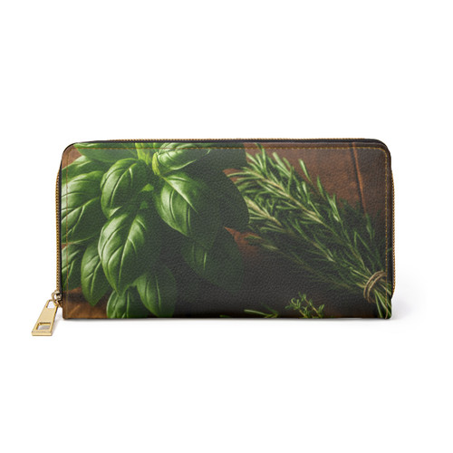 Rustic Herb Garden - Zipper Wallet