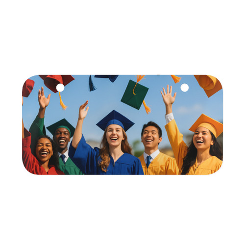 Cap Toss Celebration - Mini License Plate