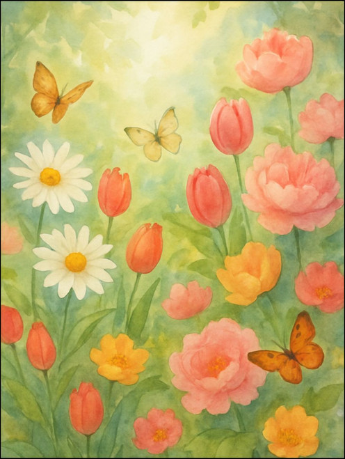 Serene Garden Escape - Temporary Tattoos