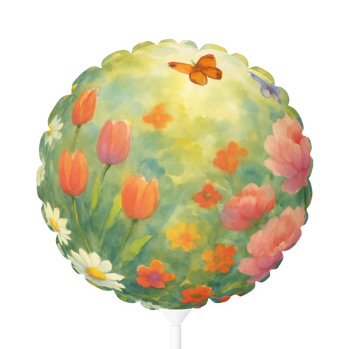 Serene Garden Escape - Balloon (Round and Heart-shaped), 11"