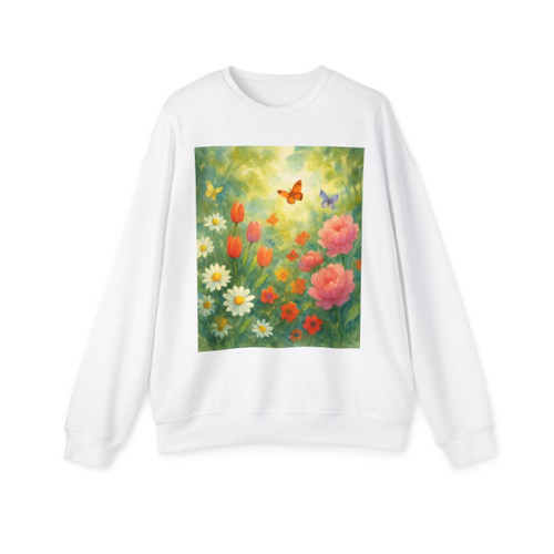 Serene Garden Escape - Unisex Drop Shoulder Sweatshirt