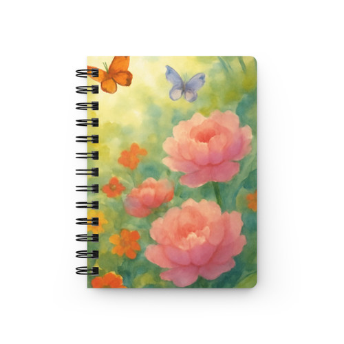 Serene Garden Escape - Spiral Bound Journal
