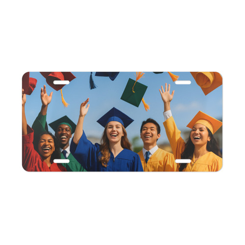 Cap Toss Celebration - Vanity Plate