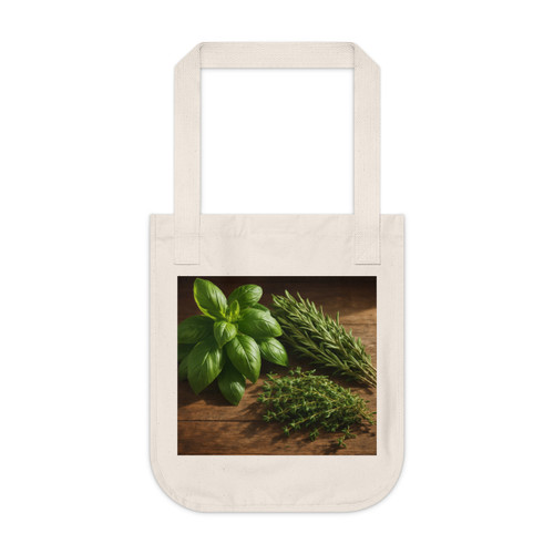 Rustic Herb Garden - Organic Canvas Tote Bag