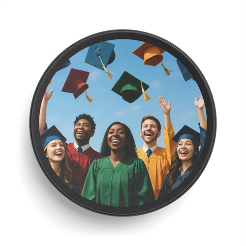 Cap Toss Celebration - Hockey Puck