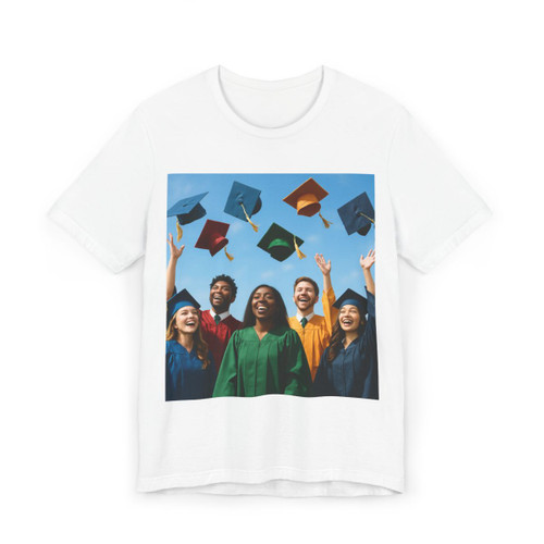 Cap Toss Celebration - Unisex Jersey T-Shirt
