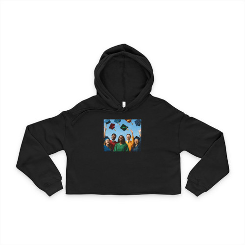 Cap Toss Celebration - Women's Cropped Hoodie