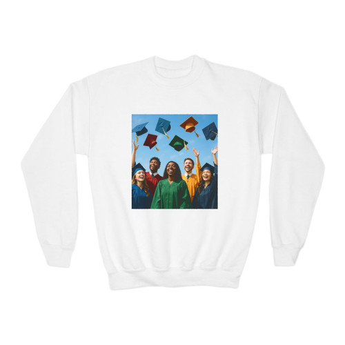 Cap Toss Celebration - Youth Crewneck Sweatshirt