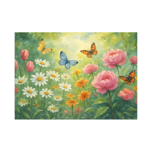 Serene Garden Escape - Fine Art Postcards