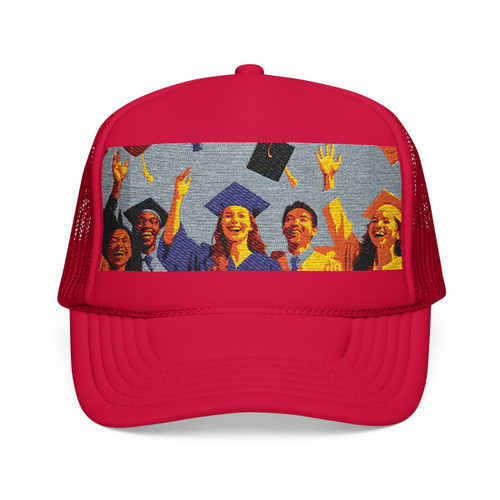 Cap Toss Celebration - Foam Trucker Hat (Embroidery)
