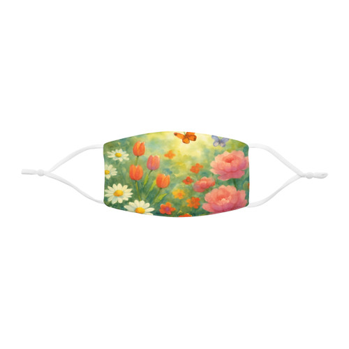 Serene Garden Escape - Snug-Fit Polyester Face Mask