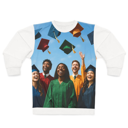 Cap Toss Celebration - Unisex Sweatshirt (AOP)