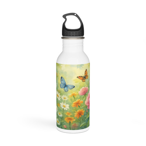 Serene Garden Escape - Stainless Steel Water Bottle