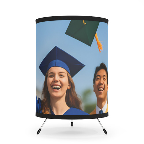 Cap Toss Celebration - Tripod Lamp with High-Res Printed Shade, US\CA plug Cap Toss Celebration - Tripod Lamp with High-Res Printed Shade, US\CA plug