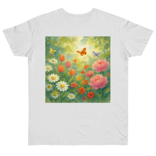 Serene Garden Escape - Single Jersey T-shirt