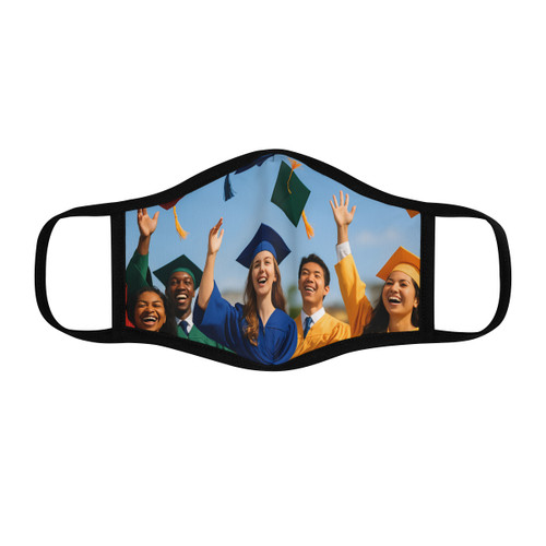 Cap Toss Celebration - Fitted Polyester Face Mask
