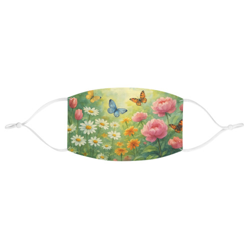 Serene Garden Escape - Fabric Face Mask