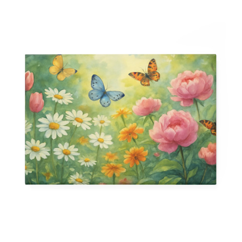 Serene Garden Escape - Button Magnet, Rectangle (1 & 10 pcs)
