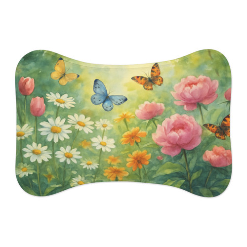 Serene Garden Escape - Pet Feeding Mats