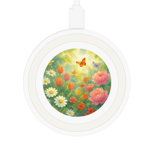 Serene Garden Escape - Quake Wireless Charging Pad Serene Garden Escape - Quake Wireless Charging Pad