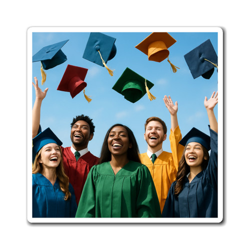 Cap Toss Celebration - Magnets
