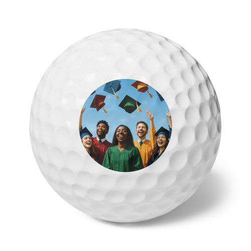 Cap Toss Celebration - Golf Balls, 6pcs