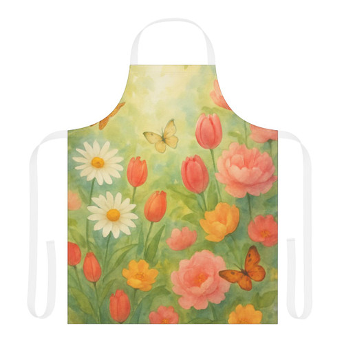 Serene Garden Escape - Apron, 5-Color Straps (AOP)