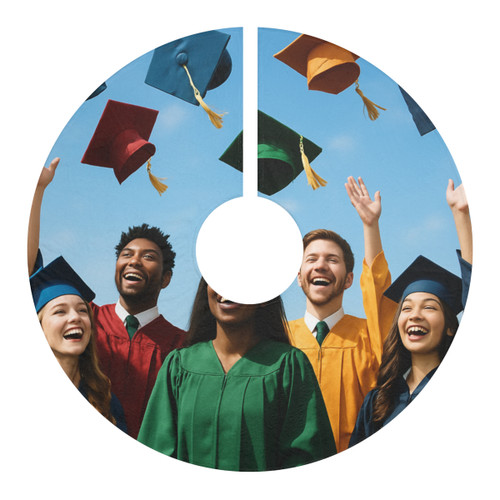 Cap Toss Celebration - Christmas Tree Skirts