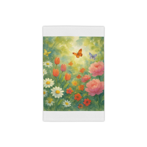 Serene Garden Escape - Beach Towels